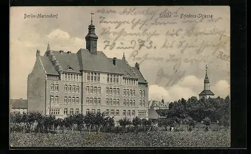 AK Berlin-Mariendorf, Schule, Friedens-Strasse