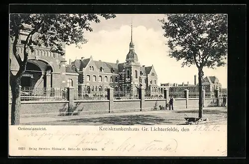 AK Gr. Lichterfelde, Kreiskrankenhaus, Generalansicht