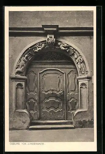 AK Coburg, Tür in der Rosengasse