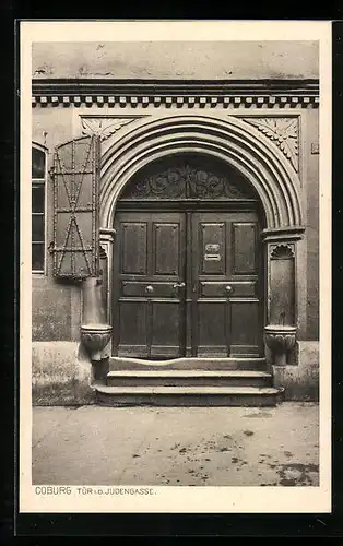 AK Coburg, Tür in der Judengasse