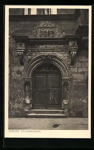 AK Coburg, Tür in der Herrengasse