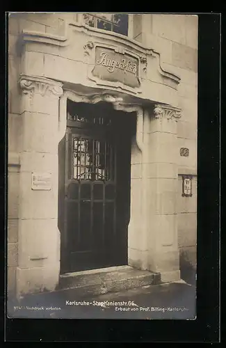 AK Karlsruhe, Augenklinik in der Stephanienstrasse 66