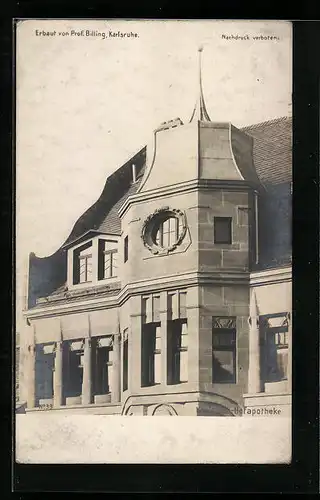 AK Karlsruhe, Ansicht der Hofapotheke