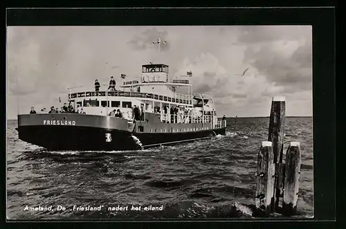 AK Ameland, De Friesland nader het eiland