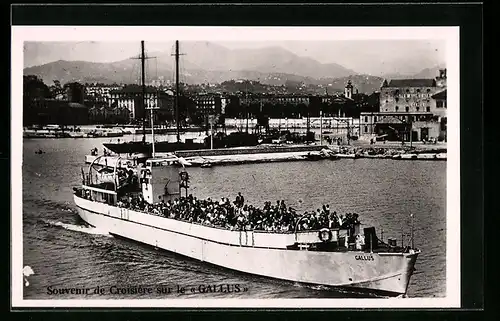 AK Souvenir de Croisiere sur le Gallus