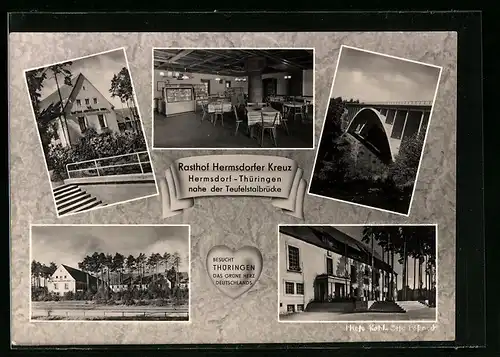 AK Hermsdorf, HO-Rasthof Hermsdorfer Kreuz, Teufelstalbrücke