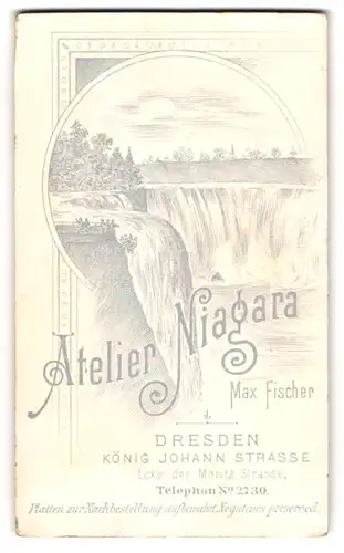 Fotografie Atelier Niagara Max Fischer, Dresden, Blick auf die Niagara Fälle in Amerika