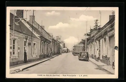 AK Yvré-le-Polin, Rue Principale
