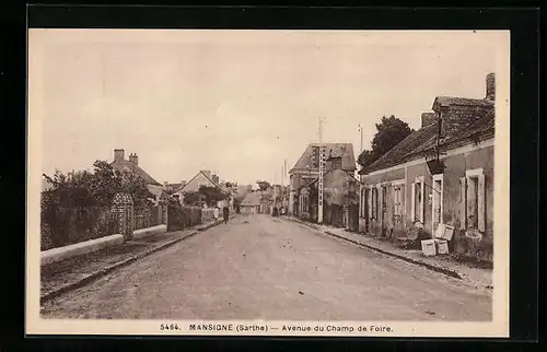 AK Mansigné, Avenue du Champ du Foire