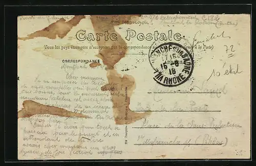 AK Montfort-le-Rotrou, Vue de la Gare