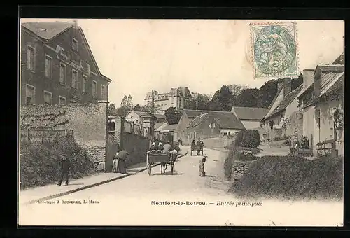 AK Montfort-le-Rotrou, Entrée principale