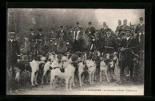 AK Sillé-le-Guillaume, Les Chasses en Foret, L`Equipage