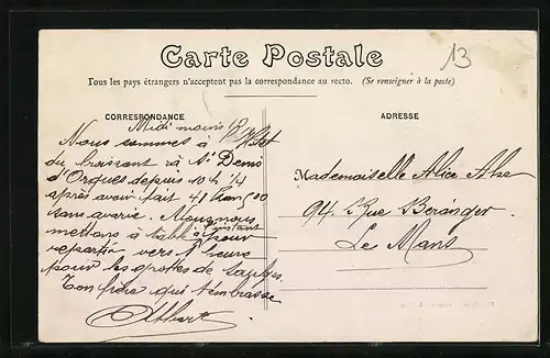 AK St-Denis-d`Orques, Rue Principale