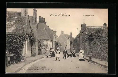 AK Parigné-l`Evéque, Grande Rue