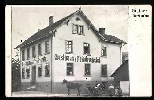 AK Merzhausen, Gasthaus z. Friedrichstal