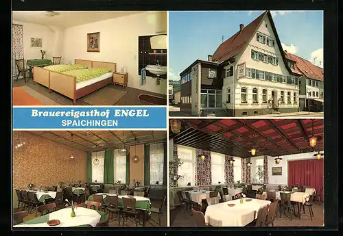 AK Spaichingen, Brauereigasthof Engel, Inh. Hugo Reber, Hauptstr. 104