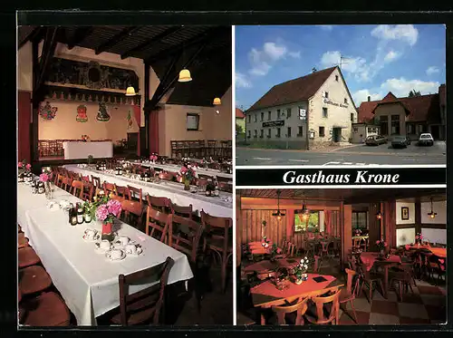 AK Engen-Anselfingen, Gasthaus Krone, Bes. Gerhard Häusler, Innenansicht