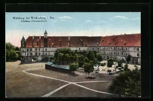 AK Weissenburg /Bayern, Wülzburg Schlossbau, Veteranenheim