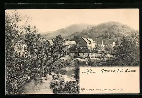 AK Bad Nassau, Partie aus Scheuern