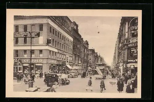 AK Berlin, Leipziger Strasse, Ecke Friedrichstrasse