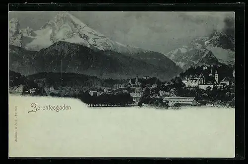 AK Berchtesgaden, Gebirgspanorama mit Blick auf Berchtesgaden