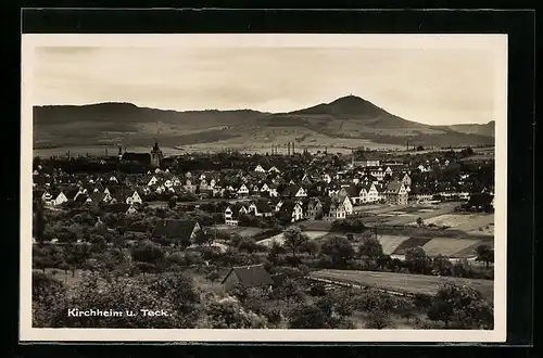 AK Kirchheim u. Teck, Ortsansicht aus der Vogelschau