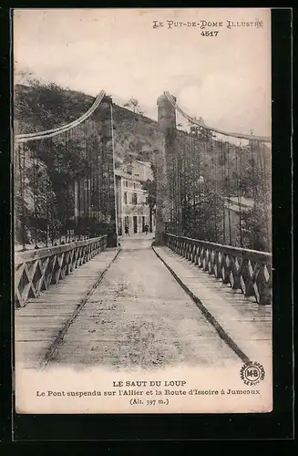 AK Le Saut du Loup, Le Pont suspendu sur l`Allier