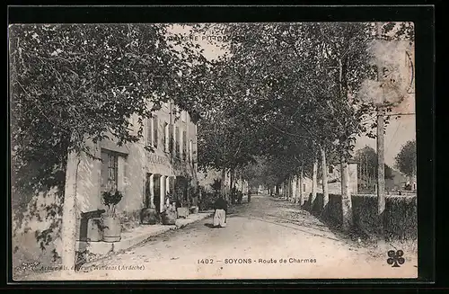 AK Soyons, Route de Charmes