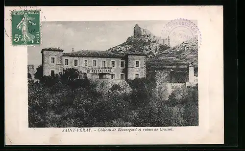 AK Saint-Péray, Chateau de Beauregard et ruines de Crussol