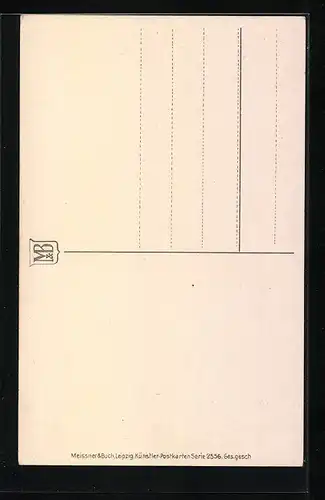 Künstler-AK Meissner & Buch (M&B) Nr. 2556: Niedliches Kind mit Mütze