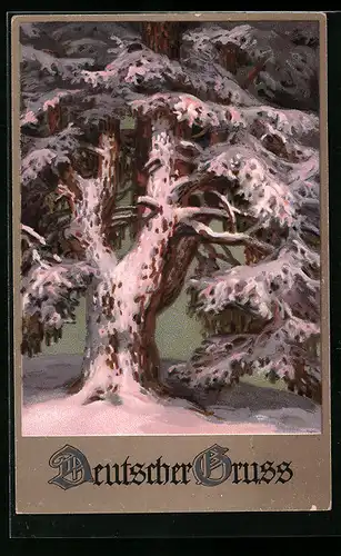 Künstler-AK Meissner & Buch (M&B) Nr. 2305: Baum im Winter