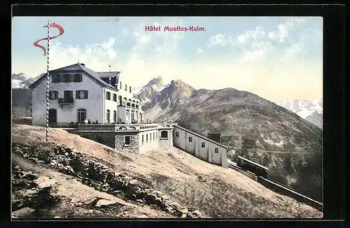 AK Hotel Muottas-Kulm mit Bergbahn