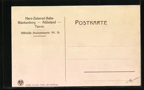 AK Blankenburg, Hoher Damm am Eichenberge mit Kaiserwarte, Porträt von Albert Schneider, Erbauer der Zahnradbahn