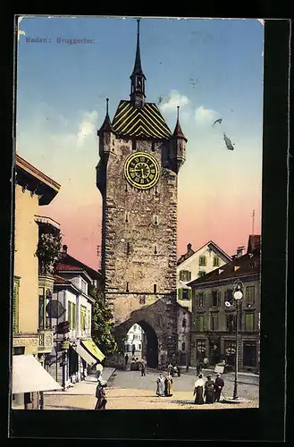 AK Baden, Blick auf Bruggertor