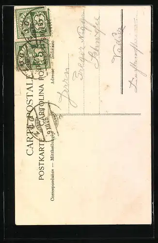 AK Zug, Ansicht vom Gasthaus Rathauskeller