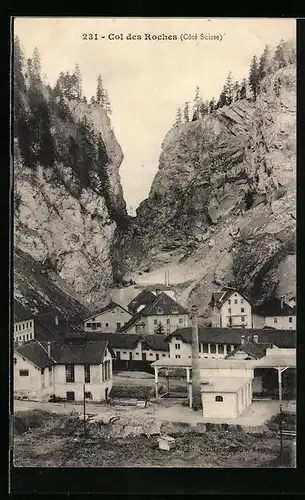 AK Col des Roches, Ortsansicht aus der Vogelschau