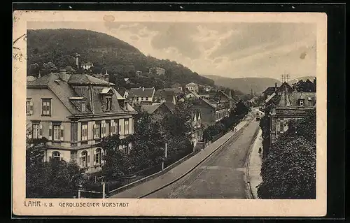 AK Lahr i. B., Strassenpartie in der Geroldsecker Vorstadt