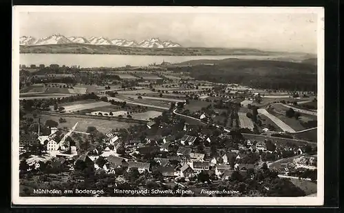 AK Mühlhofen /Bodensee, Fliegeraufnahme des Ortes