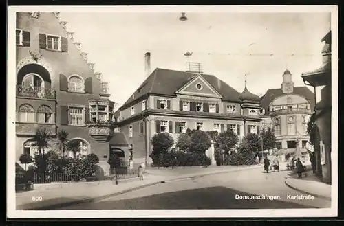 AK Donaueschingen, Partie in der Karlstrasse