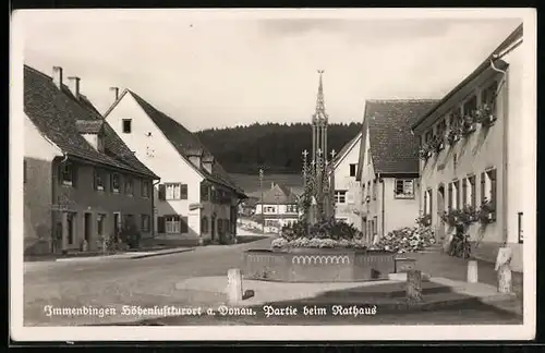 AK Immendingen /Donau, Partie beim Rathaus