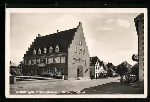 AK Immendingen /Donau, Strassenpartie mit Postramt