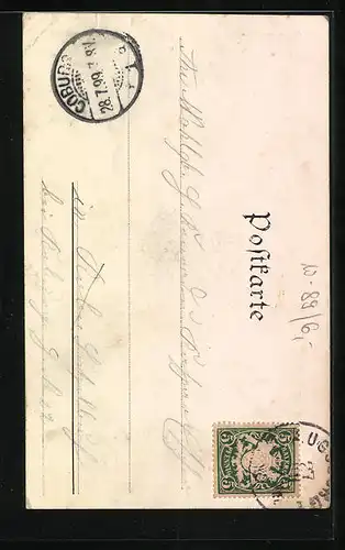 Lithographie Augsburg, Rathaus mit Perlach vom unteren Graben