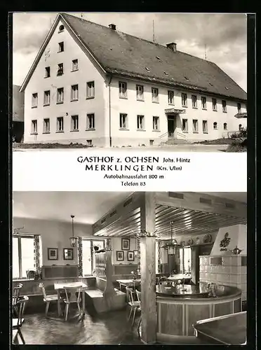 AK Merklingen /Krs. Ulm, Gasthof zum Ochsen