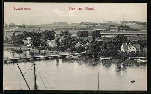 AK Sonderburg, Blick nach Düppel