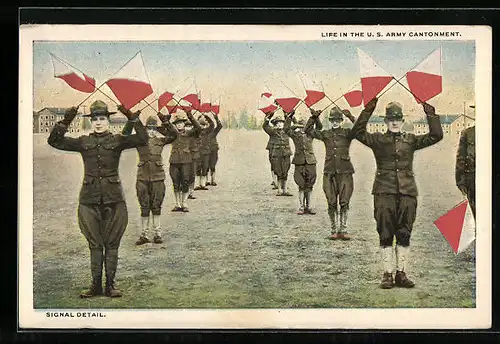 AK Life in the US Army Cantonment, Signal Detail, amerikanische Soldaten
