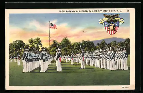 AK Westpoint, NY, Dress Parade U.S. at Military Academy