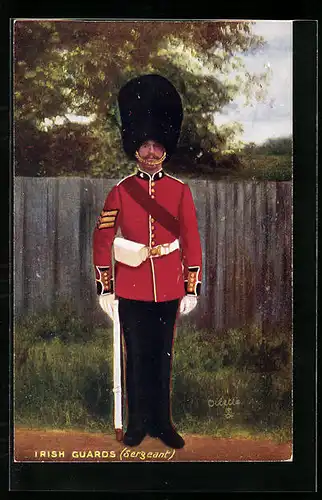 Künstler-AK Irish Guards, Sergeant