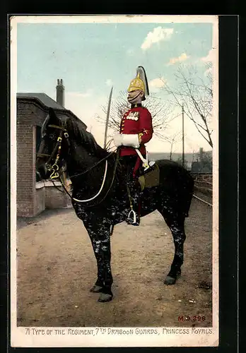 AK Princess Royals, A type of the regiment 7th Dragoon Guards on a horse
