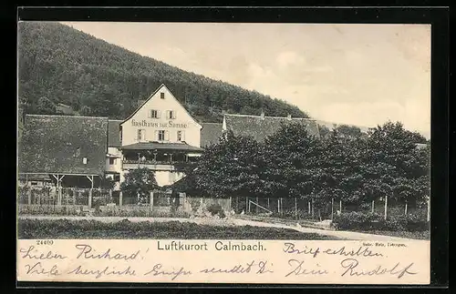 AK Calmbach, Gasthaus zur Sonne