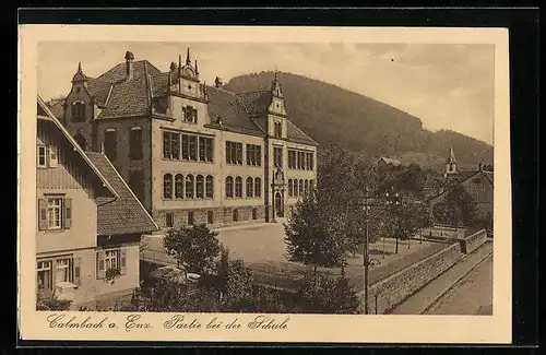 AK Calmbach a. Enz, Partie bei der Schule